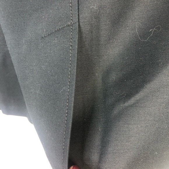 Banana Republic Navy Blue blazer long sleeve lapeled cotton blend size 0 - Picture 5 of 11